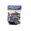 LEAN TOYS 17521 Set of 6 Sea Animal Figures - Orca, Shark, Whale, Dolphin, Turtle & Manta Ray - Multicolour