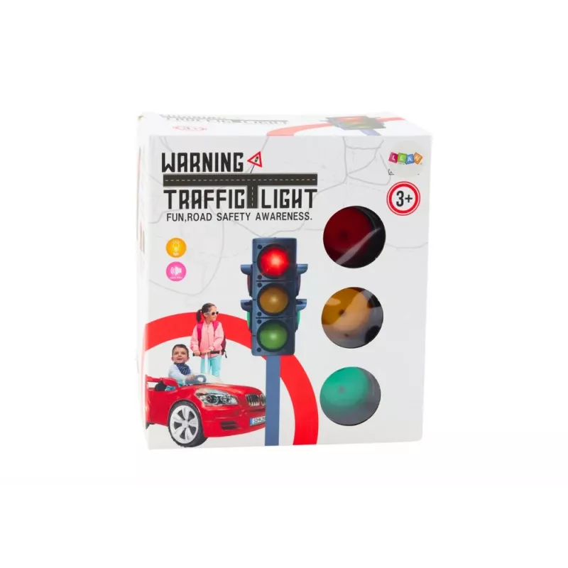 LEAN TOYS 20644 Traffic Light Toy with Light & Sound Effects