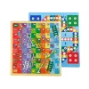 LEAN TOYS 3-in-1 Magnetic-Chalk Board, Blue Table for Games
