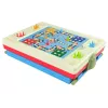 LEAN TOYS 3-in-1 Magnetic-Chalk Board, Blue Table for Games