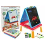 LEAN TOYS 3-in-1 Magnetic-Chalk Board, Blue Table for Games