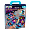 LEAN TOYS 3-in-1 Mini Arcade Game – Portable Tabletop Basketball, Pinball & Bowling Case (Multicolour)