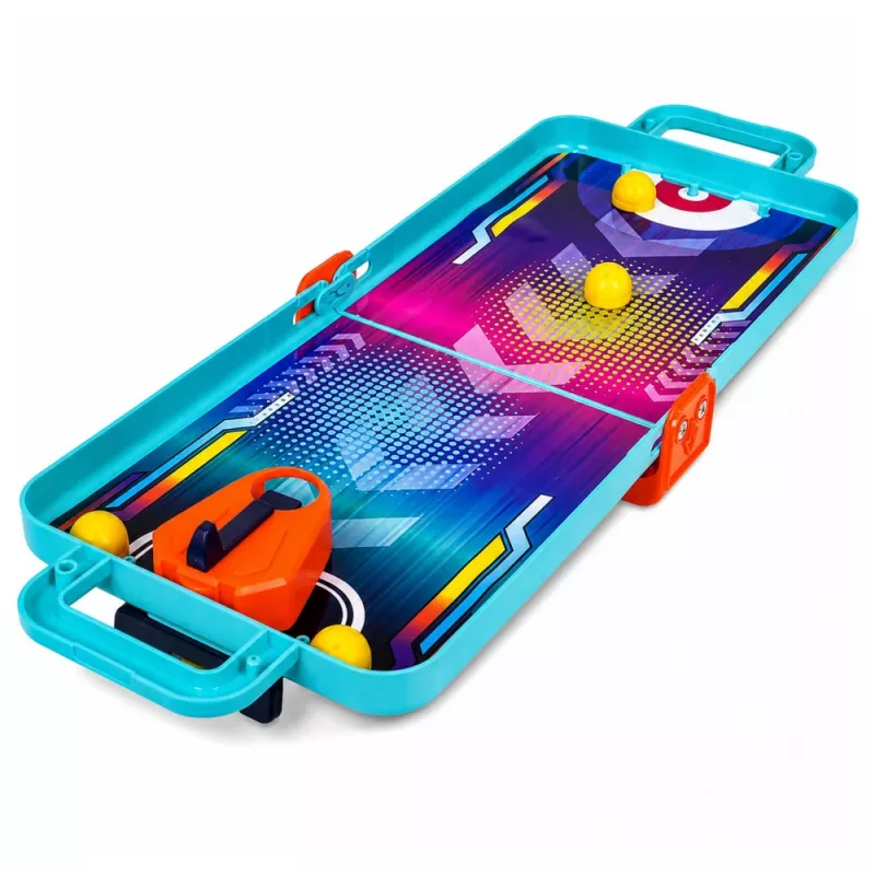 LEAN TOYS 3-in-1 Mini Arcade Game – Portable Tabletop Basketball, Pinball & Bowling Case (Multicolour)