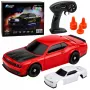 LEAN TOYS 31711 RC Drift Sports Car 4WD 2.4GHz Interchangeable Body Red 1:43