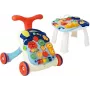 LEAN TOYS 7589 Interactive Push Walker Table Panel, 2-in-1 Baby Activity Walker with Lights, Sounds, and Educational Panel