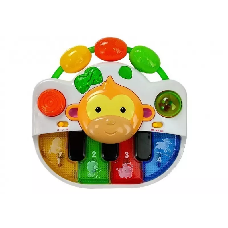 LEAN TOYS A Piano with a Monkey for a Baby - Sound and Light