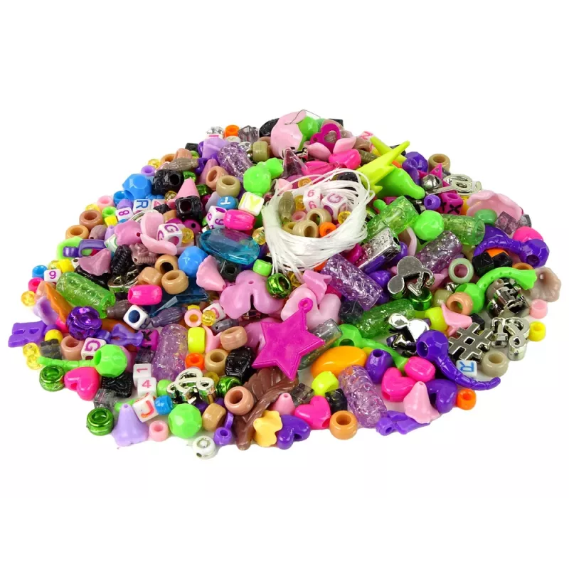 LEAN TOYS A Set of Colorful Beads DIY Jewelry
