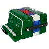 LEAN TOYS Accordion Instrument for Young Musician Green – 12-Button Acoustic Toy Accordion with Adjustable Shoulder Strap, Ages 3+
