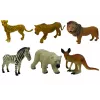 LEAN TOYS Africa Wildlife Figurine Set Kangaroo Zebra