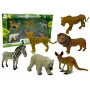 LEAN TOYS Africa Wildlife Figurine Set Kangaroo Zebra