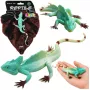 LEAN TOYS Agama Lizard Sailboat Rubber Figure Stretchable Realistic 16 cm