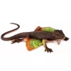 LEAN TOYS Agama Lizard Webbed Rubber Figure Stretchable Realistic 13 cm
