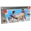 LEAN TOYS 2-in-1 Air Hockey and Foosball Game Table, Electric Blower, MDF, Black