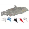 LEAN TOYS Aircraft Carrier Jets 5 pcs Sound Lights