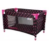 LEAN TOYS Alice Black with Pink Bed for Dolls