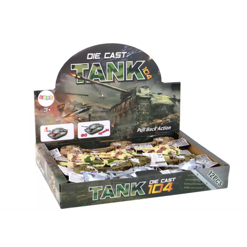 LEAN TOYS Aluminum Tank with Friction Drive, Various Colors