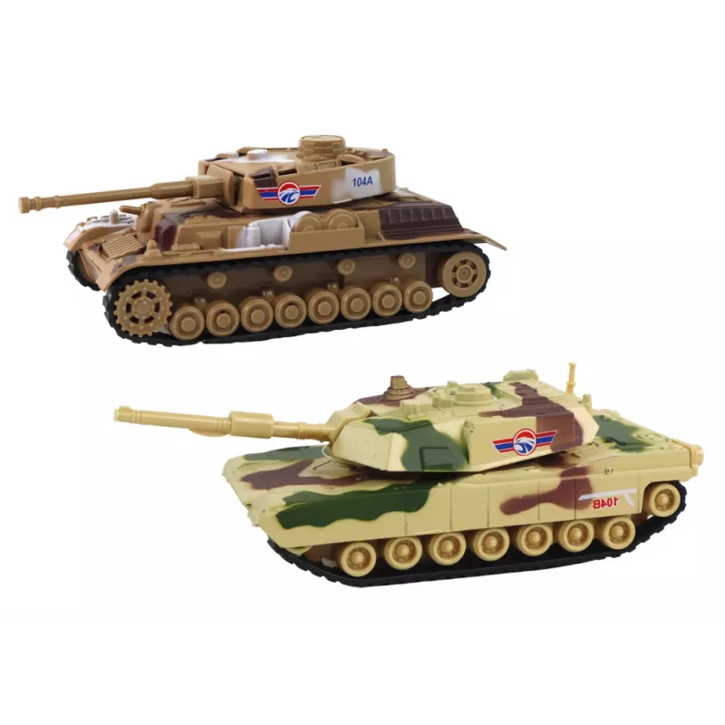 LEAN TOYS Aluminum Tank with Friction Drive, Various Colors