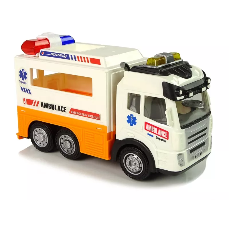 LEAN TOYS Ambulance Battery Car Lights Sounds