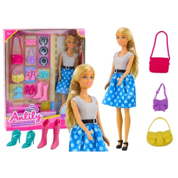 LEAN TOYS Anlily Doll Set Clothes Accessories Extras