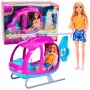 LEAN TOYS Anlily Doll Set with Large Helicopter, Movable Propellers and Fashion Doll – Purple