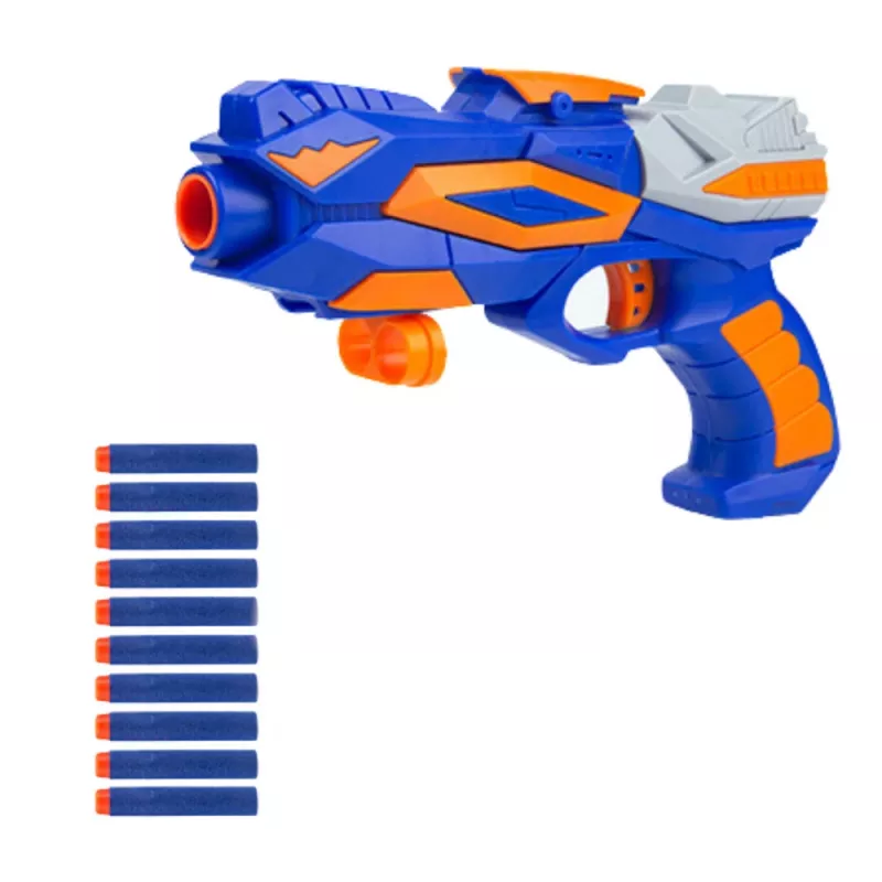 LEAN TOYS Arcade Game Gun Foam Darts Electronic Dartboard Counter