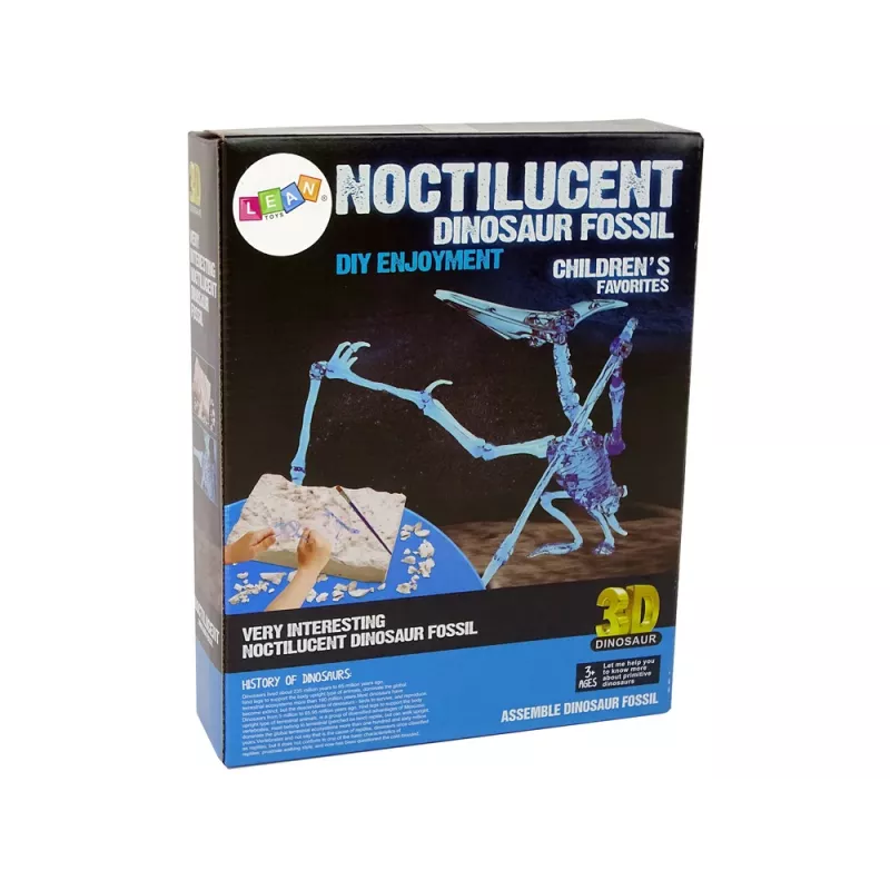 LEAN TOYS Archaeology Excavation Kit Dinosaur Skeleton Pteranodon 3D Hologram