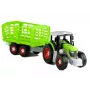LEAN TOYS Assembly Tractor with Opened Trailer 43 cm