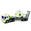 LEAN TOYS Auto Transporter on Batteries 1:16 with a Helicopter