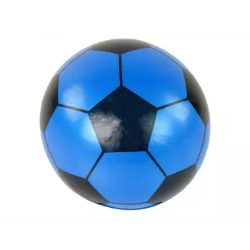 LEAN TOYS Ball Blue Black Rubber Large 23 cm Light