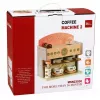 LEAN TOYS Barista Set Coffee Maker Wooden Accessories Pink