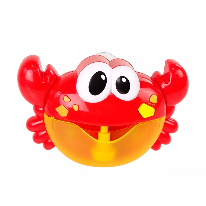 LEAN TOYS Bath Toy Soap Bubble Generator Red Crab