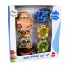 LEAN TOYS Bath Toys Set: Ship, Sea Animals, Waterfall, Suction Cups