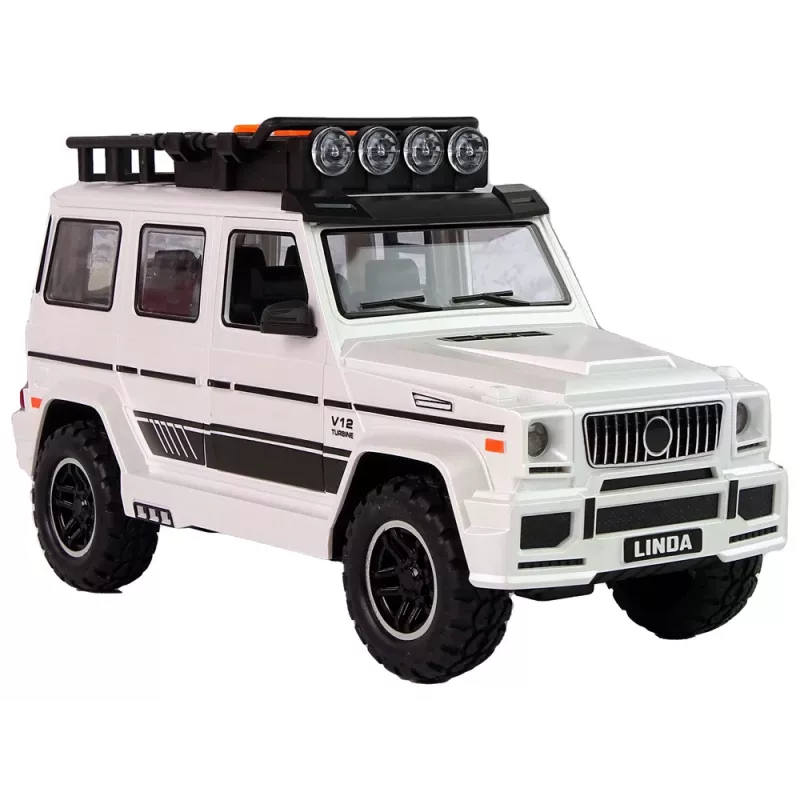 LEAN TOYS Battery-Powered Off-Road Car White