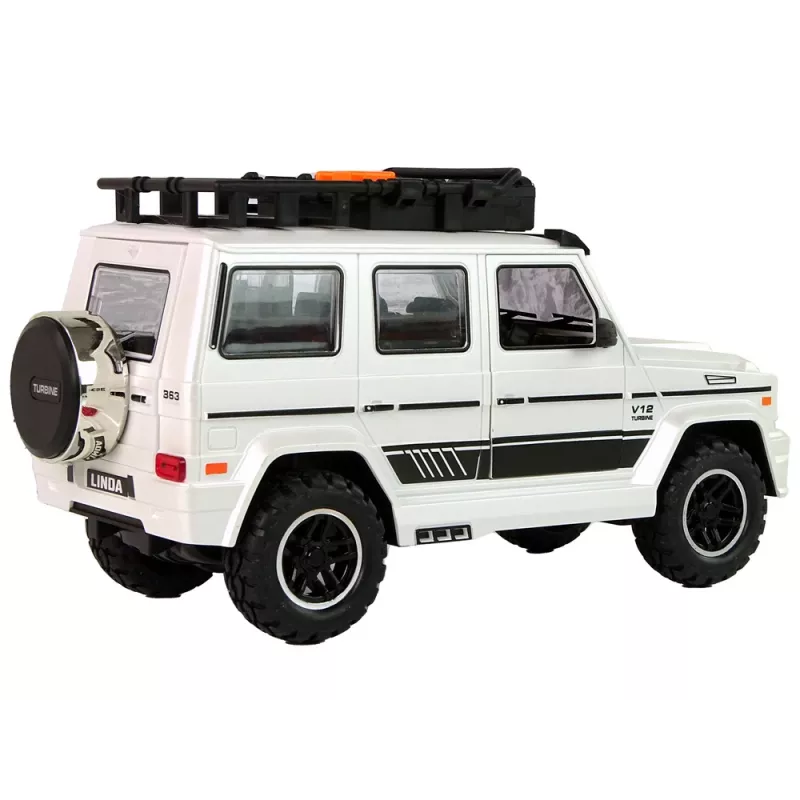 LEAN TOYS Battery-Powered Off-Road Car White