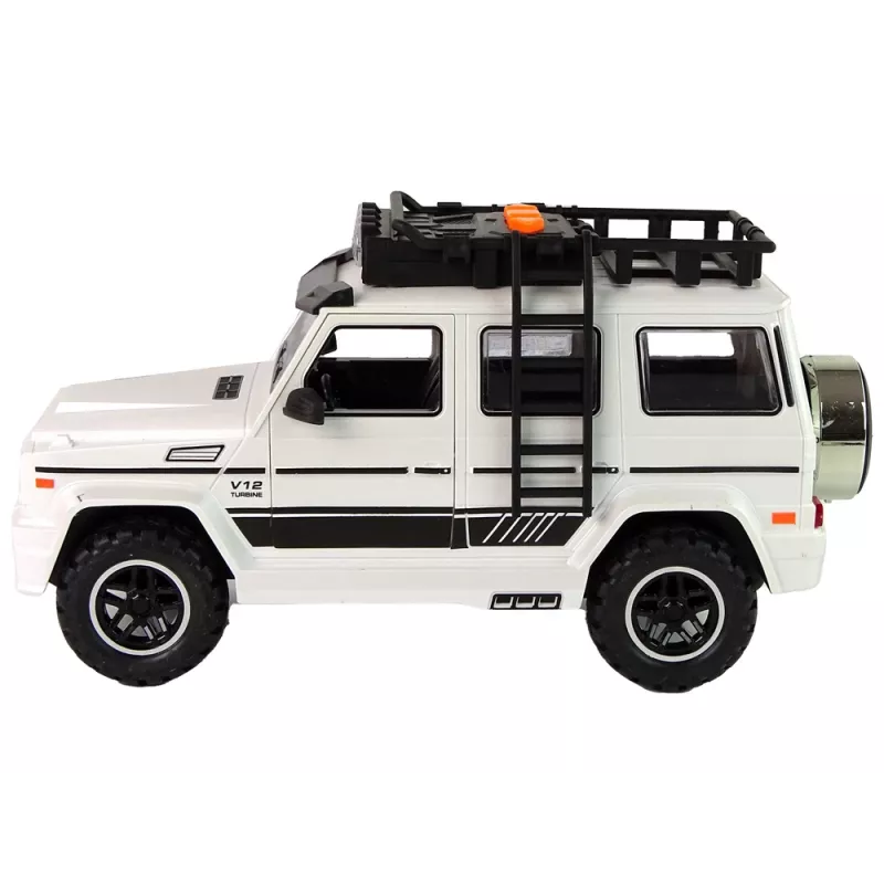 LEAN TOYS Battery-Powered Off-Road Car White