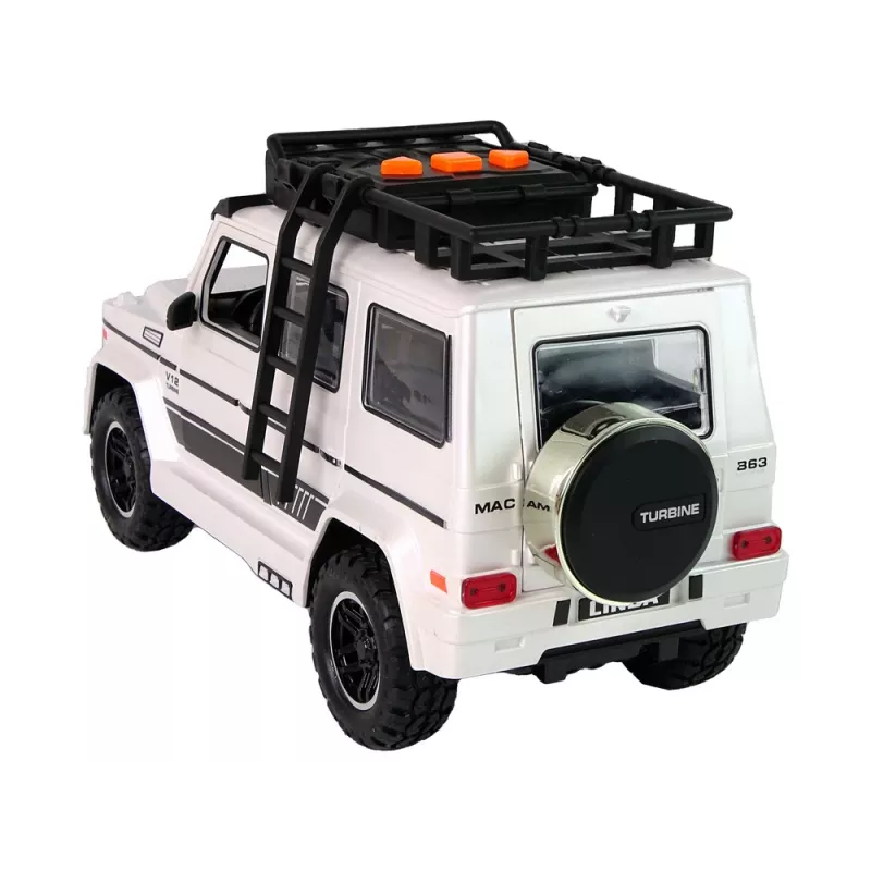 LEAN TOYS Battery-Powered Off-Road Car White