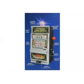 LEAN TOYS Big Slot Machine Casino With Sounds Money Bank