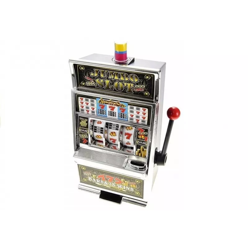 LEAN TOYS Big Slot Machine Casino With Sounds Money Bank