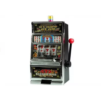 LEAN TOYS Big Slot Machine Casino With Sounds Money Bank