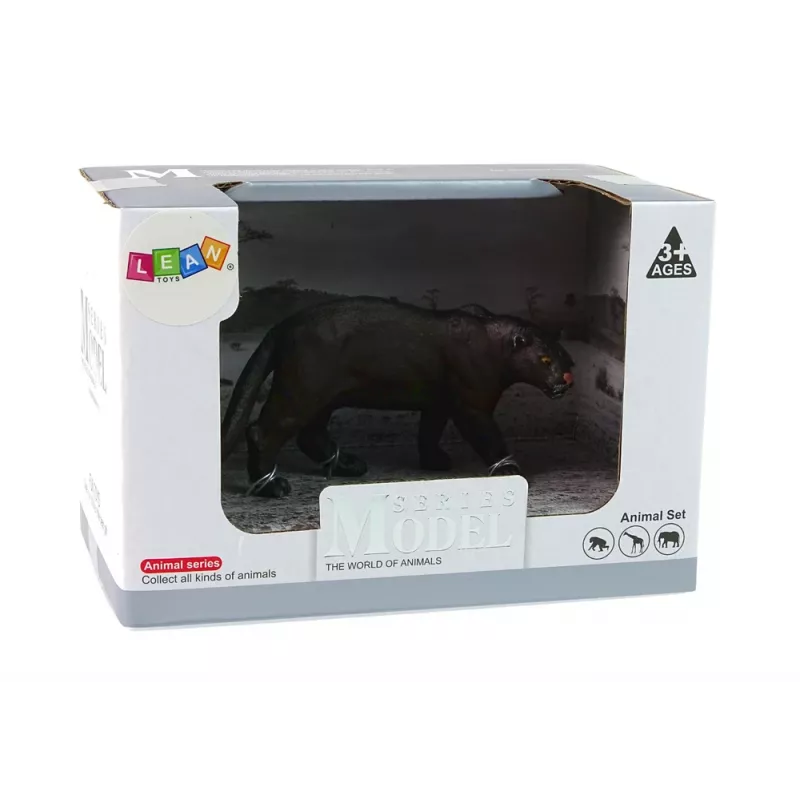 LEAN TOYS Black Partner Animal Figurine Set