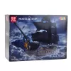 LEAN TOYS Black Pearl Pirate Ship Construction Bricks Set 5266 Pieces