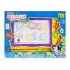 LEAN TOYS Blackboard with Stamps and Colorful Background