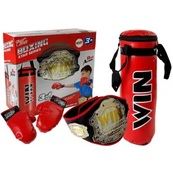 LEAN TOYS Boxing Set, Bag, Gloves, Belt