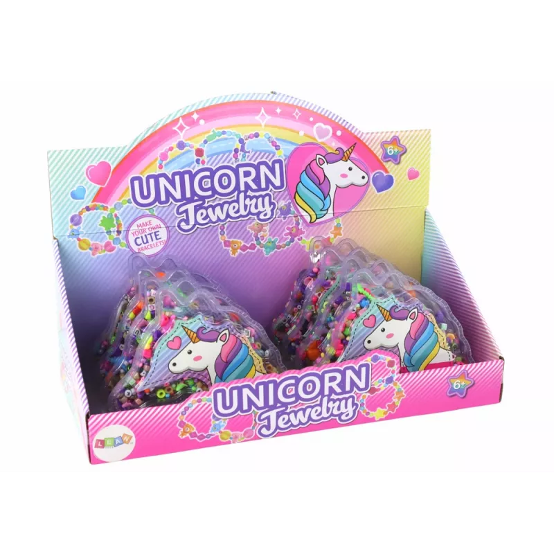 LEAN TOYS Bracelet Making Kit Beads Pendants Unicorn Jewelry