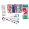 LEAN TOYS Bracelet Making Set Coloured Beads Container Creator