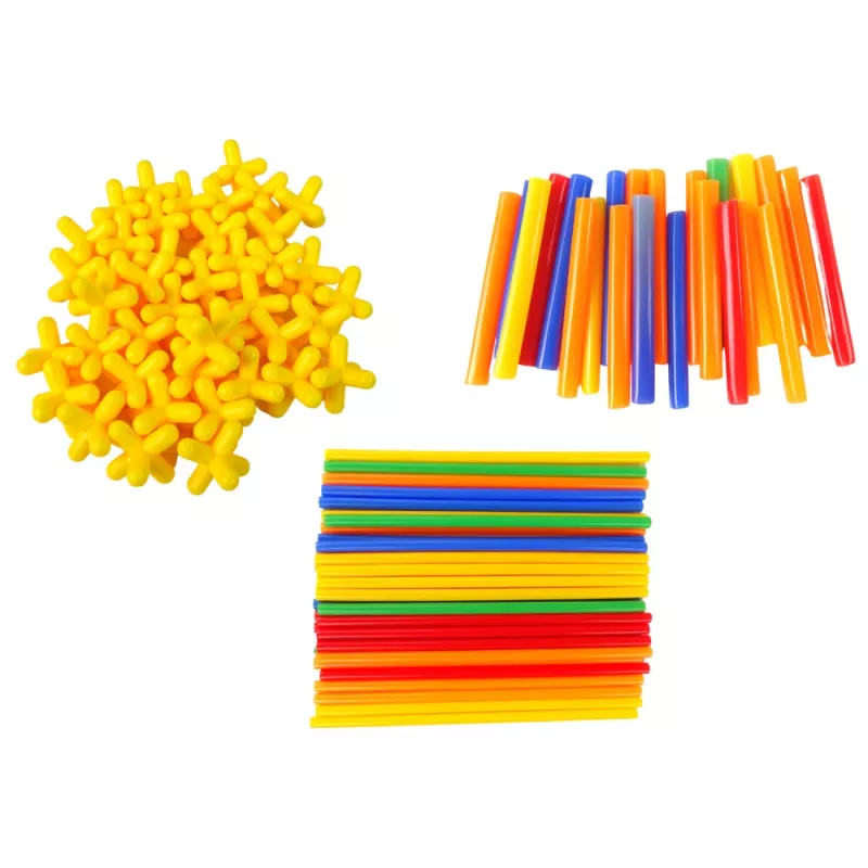 LEAN TOYS Building Blocks Construction Sticks Straws Set