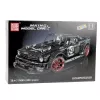 LEAN TOYS Building Blocks Sports Car Mustang Hoonicorn V2 Set - 3201 Pieces, 1:8 Scale, ABS Plastic
