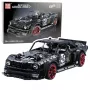 LEAN TOYS Building Blocks Sports Car Mustang Hoonicorn V2 Set - 3201 Pieces, 1:8 Scale, ABS Plastic