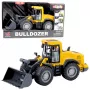LEAN TOYS Bulldozer Construction Excavator with Lights, Sounds and Moving Bucket – Yellow