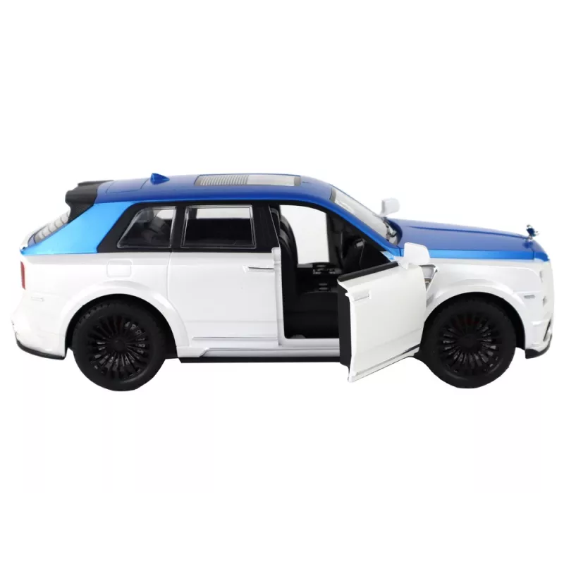 LEAN TOYS Car R/C 1:20 White and Blue Remote Controlled